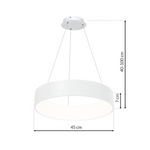 Lampa wisząca OHIO WHITE 24W LED ML6357