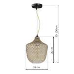 Lampa wisząca ORLANDO bursztynowy ML5550