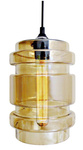 Lampa wisząca szklana bursztynowa + żarówka E27 60W Decorado Candellux 31-36643