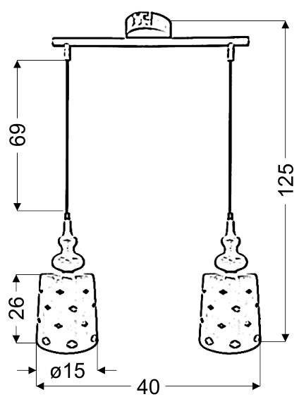 Lampa sufitowa Candellux Hamp 32-51929  E27 biały