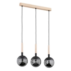 Lampa wisząca ALFA RANCZO DREWNIANA 3xE14 61cm | 62319