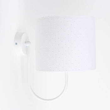 Lampa ścienna do pokoju dziecięcego biała Jasmine