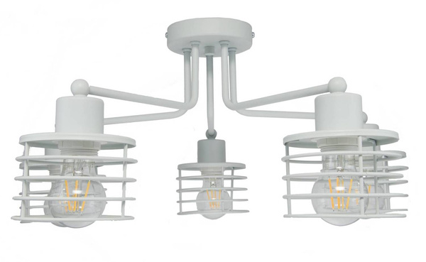 Lampa w stylu loft szara Koszyk 5