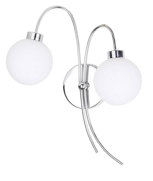 Kinkiet podwójny chromowy lampa ścienna 2x40W Agapant 22-03317
