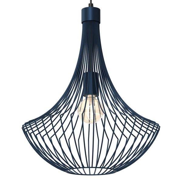 Lampa wisząca CESTA, MLP8673, niebieska, 1x60W E27