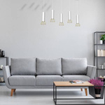 Lampa wisząca DANTE, MLP7256, biały/złoty, 5x8W LED GU10