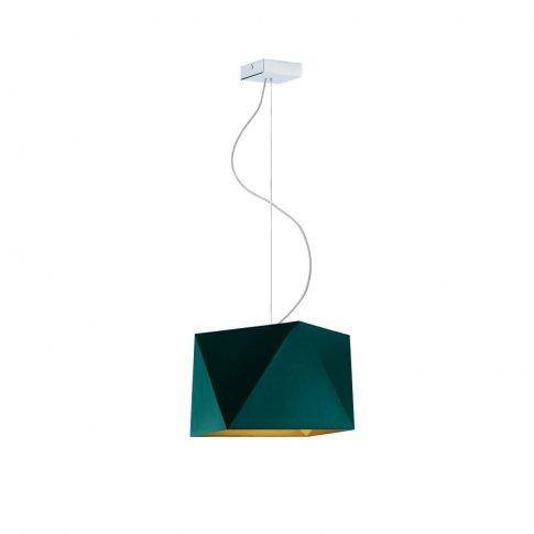 Nowoczesna lampa wisząca Diament Duży Gold złoty środek