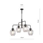 LUKKA 4 BLACK/TRANSPARENT