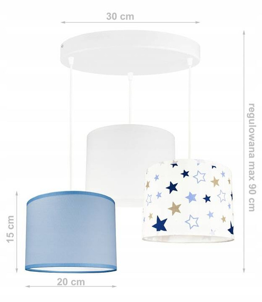 Lampa wisząca do pokoju dziecięcego Mix 3