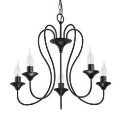 Żyrandol klasyczny świecznikowy UNITY śr. 51cm czarny