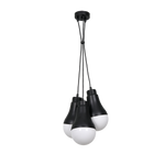 Nowoczesna lampa wisząca HELIOS BLACK 3xE14 40W MLP6470
