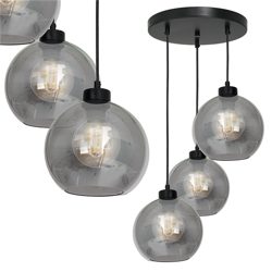 Nowoczesna lampa wisząca koło SOFIA SMOKED MLP6583