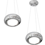 Zwis pojedyńczy LED MERCURIO chrom 25cm