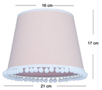 Abażur do lampy Pompony 