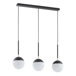 Lampa wisząca ALFA VOLDA REX CZARNO-BIAŁA 3xE14 75cm | 62333