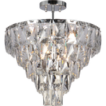 Lampa sufitowa CHELSEA, chrom/transparentny, 6x40W E14, ML8811