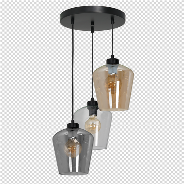 Nowoczesna lampa wisząca koło SANTIAGO MIX MLP6614