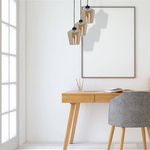 Nowoczesna lampa wisząca koło SANTIAGO AMBER MLP6613
