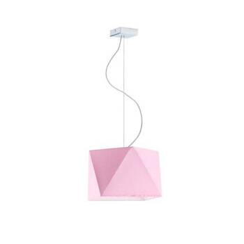 Lampa wisząca do pokoju dziewczynki różowa Świetlisty Diamencik