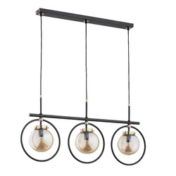 Lampa wisząca ALFA EMIKO CZARNA 3xE14 13cm | 62186