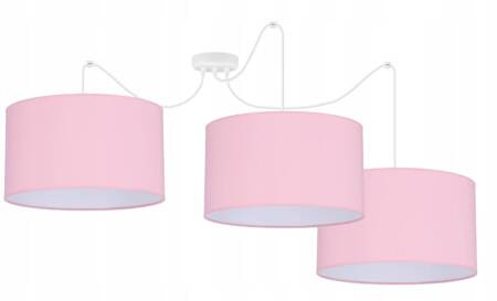 Lampa sufitowa dla dziewczynki różowa duży pająk PINK abażur 35 cm 3xE27 Led