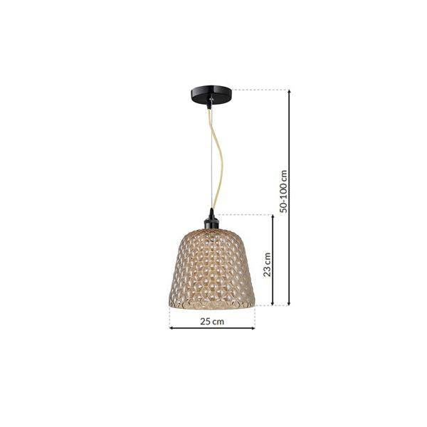 Nowoczesna lampa wisząca RIO bursztynowy ML5554