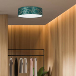 Lampa sufitowa ZIGGY GREEN, MLP7578, 50 cm, butelkowa zieleń/złoty, 3x60W E27