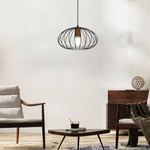 Lampa wisząca MERIDIANO, MLP7959, czarny/brązowy, 1x60W E27