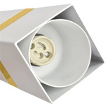 Nowoczesna lampa wisząca VIDAR WHITE/GOLD 1xGU10 MLP6275