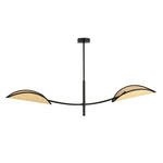 LOTUS 2 BLACK/RATTAN