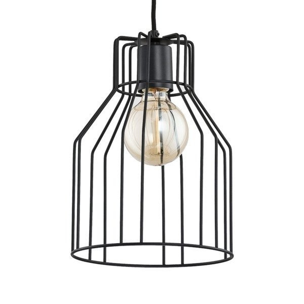 Druciana lampa kratka FRAGITA czarna śr. 23cm