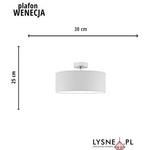 Żyrandol do pokoju dziecięcego WENECJA fi - 30 cm