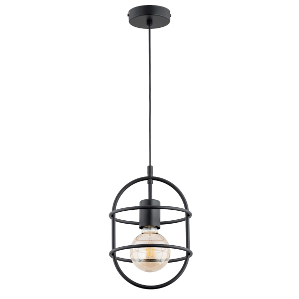 Lampa wisząca ALFA JUNO CZARNA 1xE27 20cm | 61283