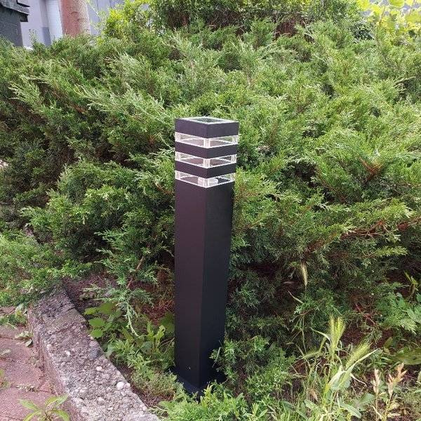 Słupek zewnętrzny ogrodowy OIR czarny 65cm