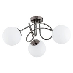 Lampa sufitowa ALFA BANKO CZARNY CHROM 3xE14 50cm | 62369