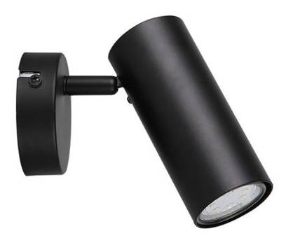 Kinkiet czarny ruchomy metalowy spot Colly 91-01658