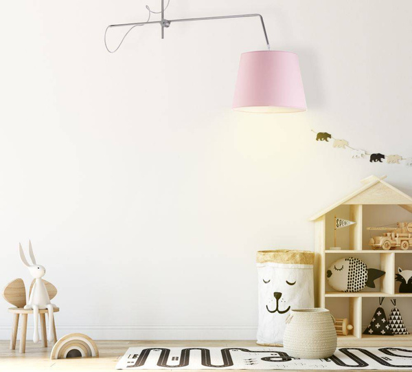 Lampa do pokoju dziecięcego niebieski abażur Oviedo