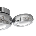 Lampa sufitowa chrom LED SPACE 55cm 