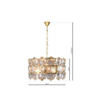 Lampa wisząca żyrandol AUSTIN GOLD ML5990