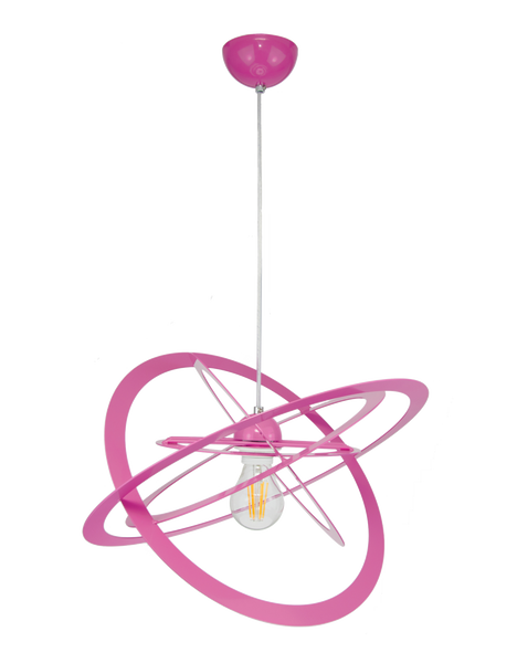 Lampa wisząca do pokoju dziewczynki różowa Sferis 1xE27 Led 