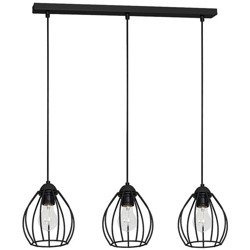 Lampa Wisząca INDUSTRIALNA DON BLACK 3xE27 MLP750