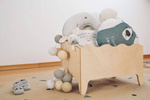 Drewniany regał na książki do pokoju dziecka Montessori Falbanka 