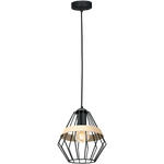 Lampa wisząca INDUSTRIALNA CLIFF BLACK 1xE27 MLP5524