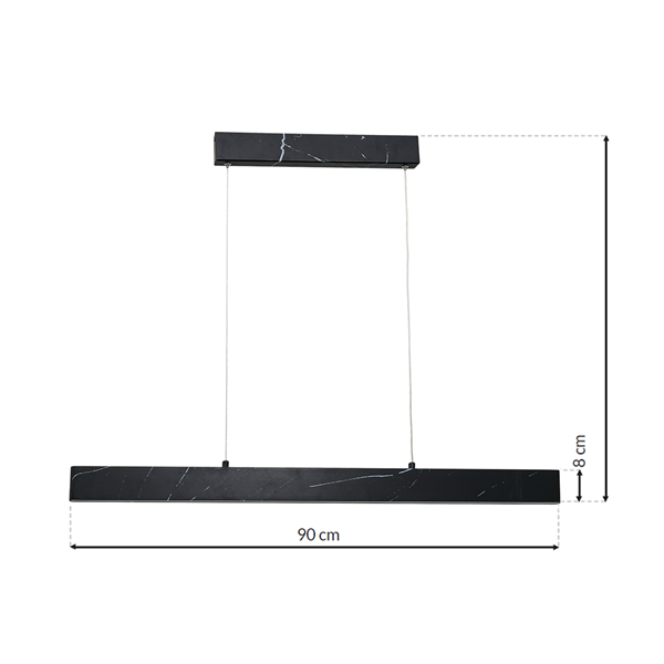 lampa wisząca PIERCE BLACK 18W LED ML6473