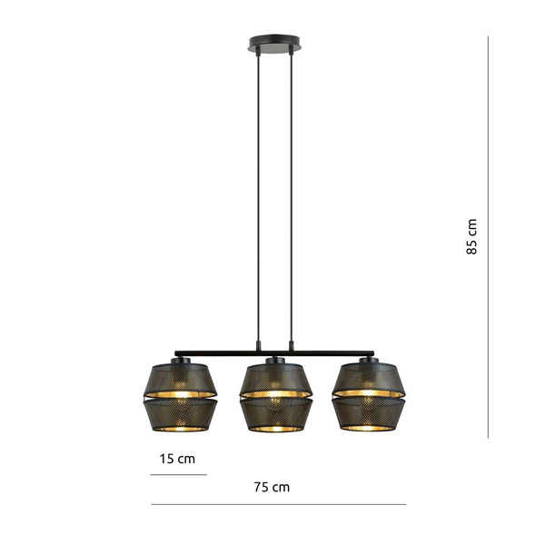 MALIA 3 BLACK/GOLD