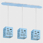 Lampa wisząca RALLY BLUE 3xE27 MLP6481