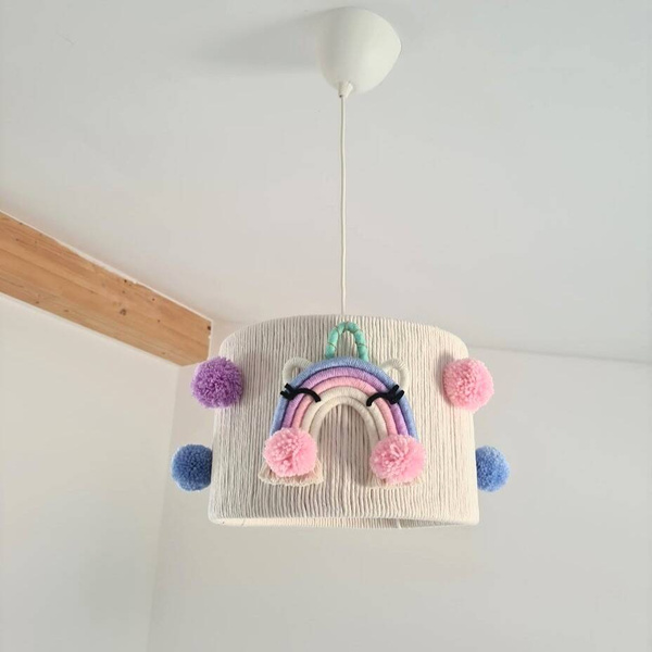 Lampa dla dziewczynki w stylu Boho Jednorożce 
