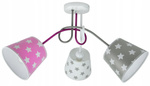 Lampa sufitowa do pokoju dziecięcego kolorowa Gwiazdki Loft 3