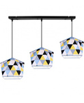 Lampa wisząca do pokoju dziecka potrójna Diament