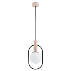 Lampa wisząca ALFA MIKI DREWNIANA 1xE14 19cm | 61151